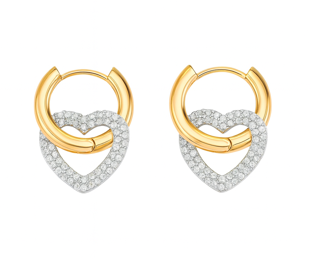 Diamond Heart Ohrringe